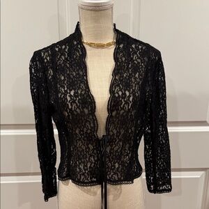 Evan Picone Black Lace Bolero